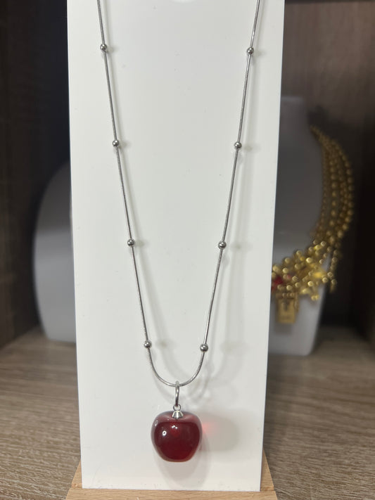 SS APPLE NECKLACE